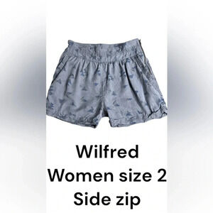 Wilfred  Two ,shorts ,Lyocell shorts,side zip,pockets, grey ,cottagecore,coastal